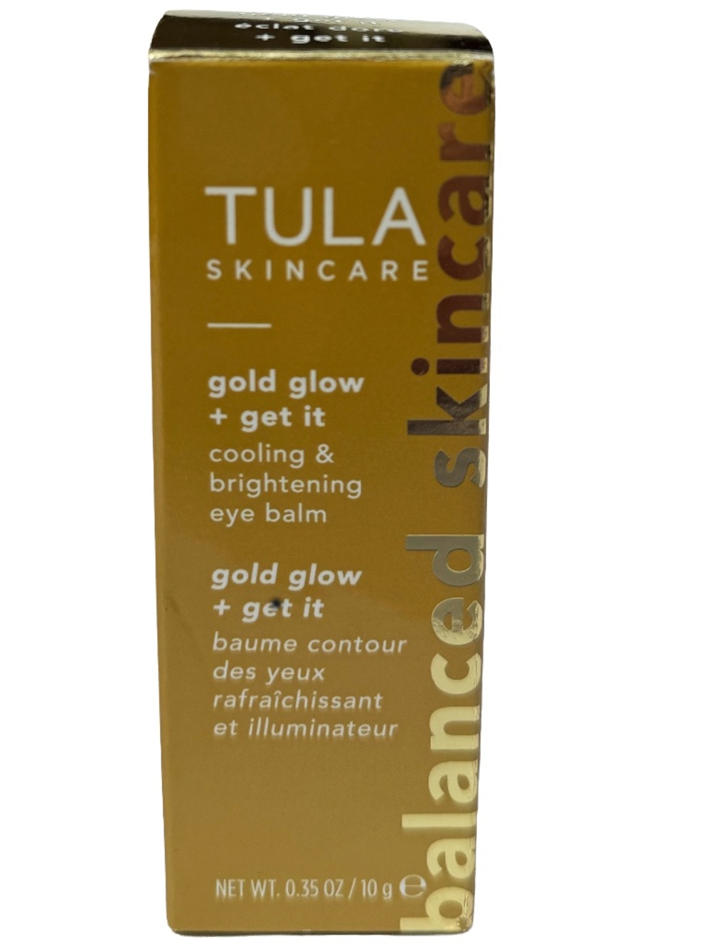 Tula Skincare Gold Glow + Get it Cooling & Brightening Eye Balm